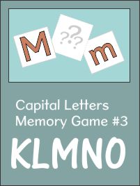 Memory Game Set 3 KLMNO