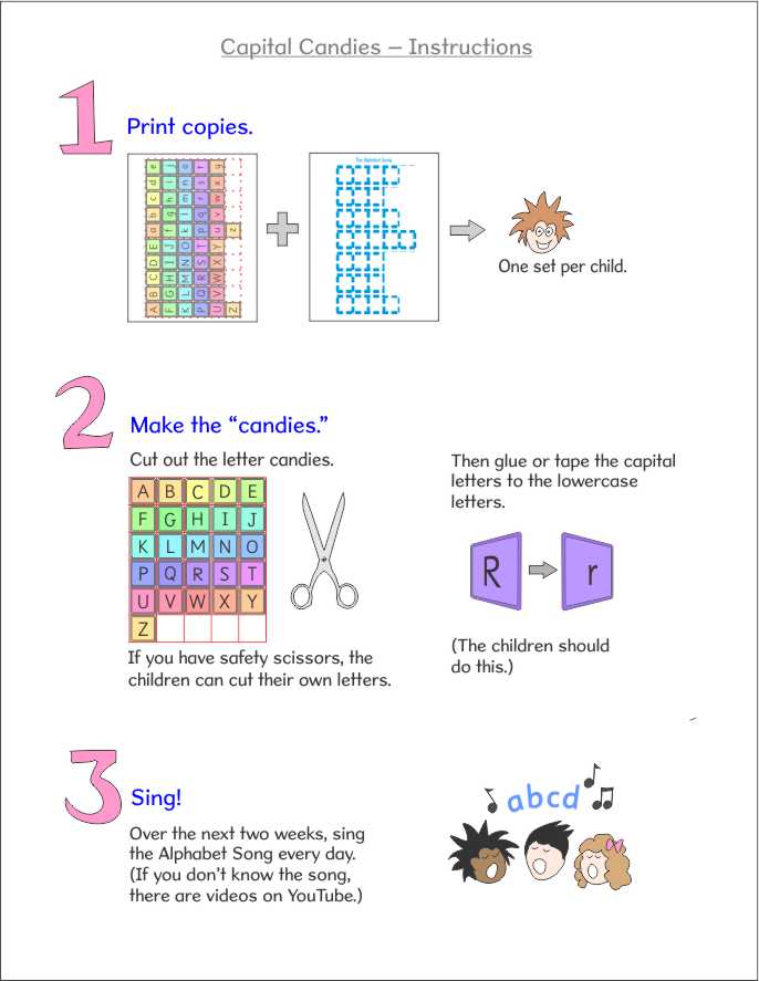 Capital Candies Instructions 1