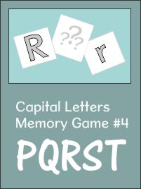 Memory Game Set 4 PQRST