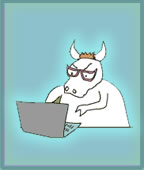 cow answering mail