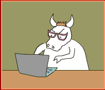typing away